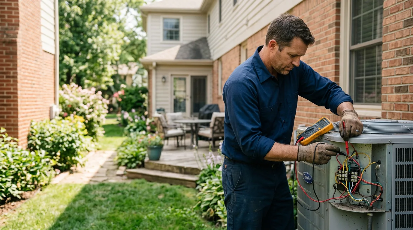 HVAC technician working near Auburn, NY